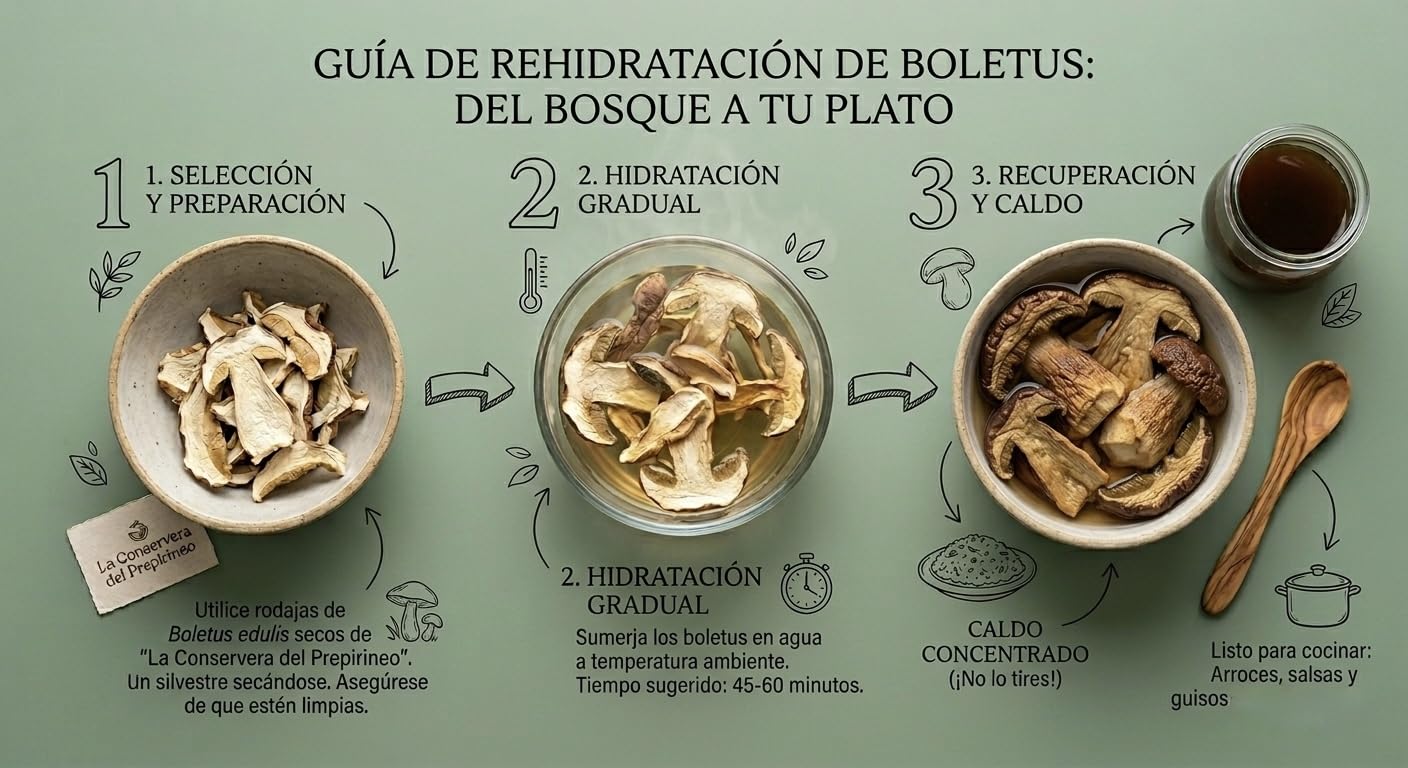 Setas silvestres Boletus Edulis deshidratado 90grs Hongos Porcini 100% naturales Ceps Onddo Madeirudo Boletus secos