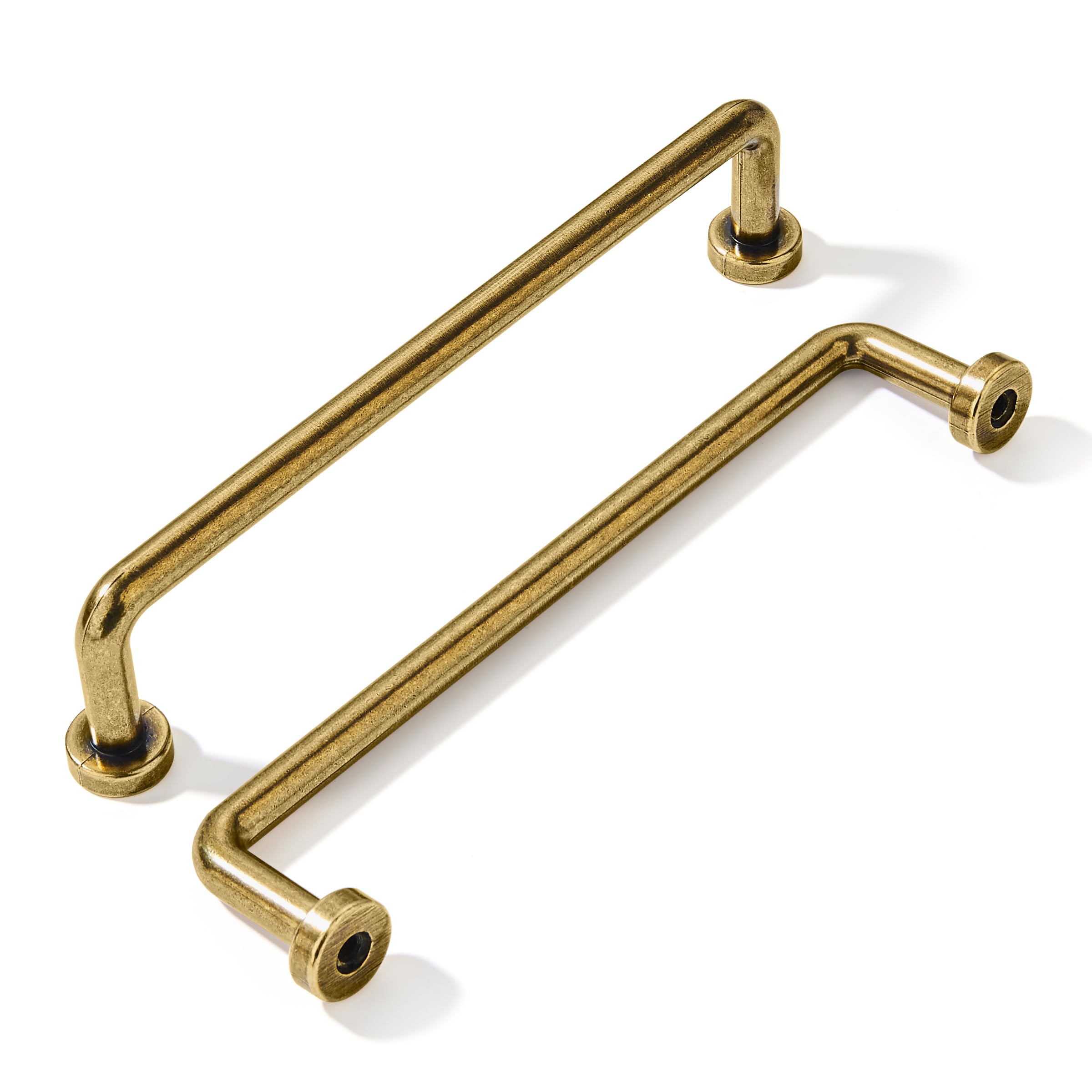 Khtumeware - 80267 Brushed Brass Cabinet Pulls CTC 5 in (128 mm) 10 Pack