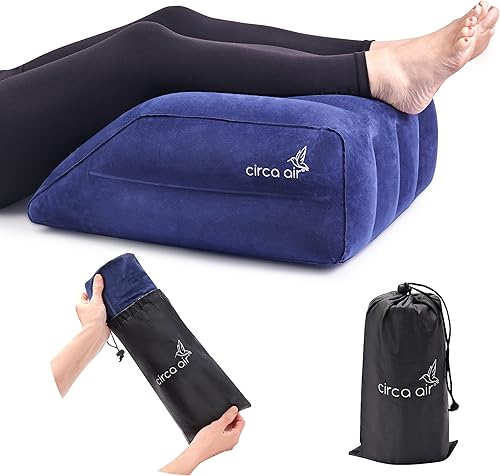 Circa Air Almohadas inflables de elevación de piernas, almohada de piernas para elevación de la circulación sanguínea, almohada de cuña para