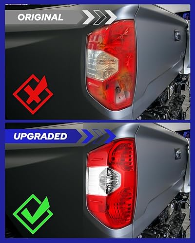 Miniatura 7 de AUTOONE Conjunto de luces traseras para Toyota Tundra, conjunto de lámpara trasera para camioneta Tundra 2014-2021 Lado del conductor del OEM de