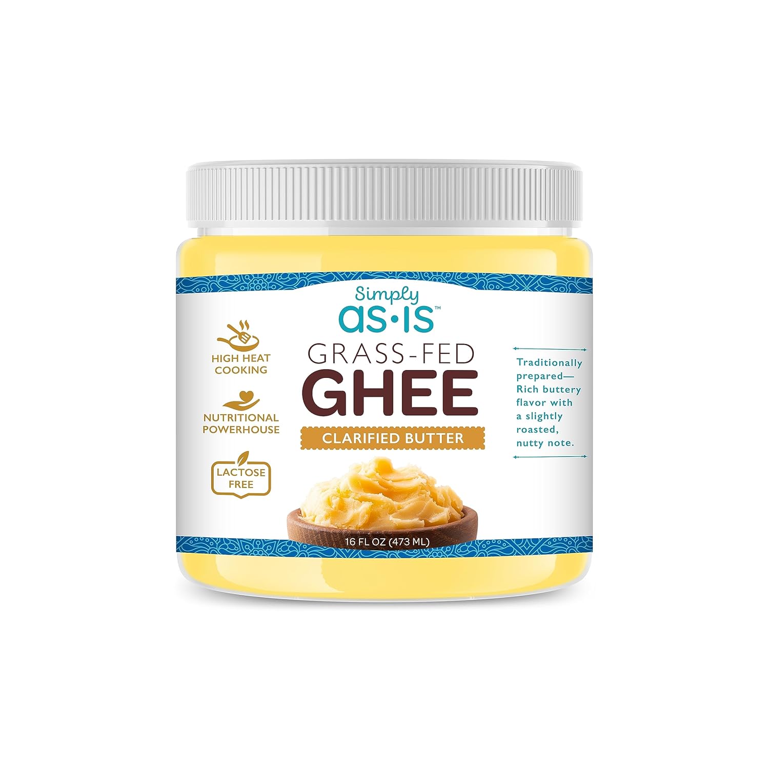 Simply asis GrassFed, PastureRaised Ghee Clarified