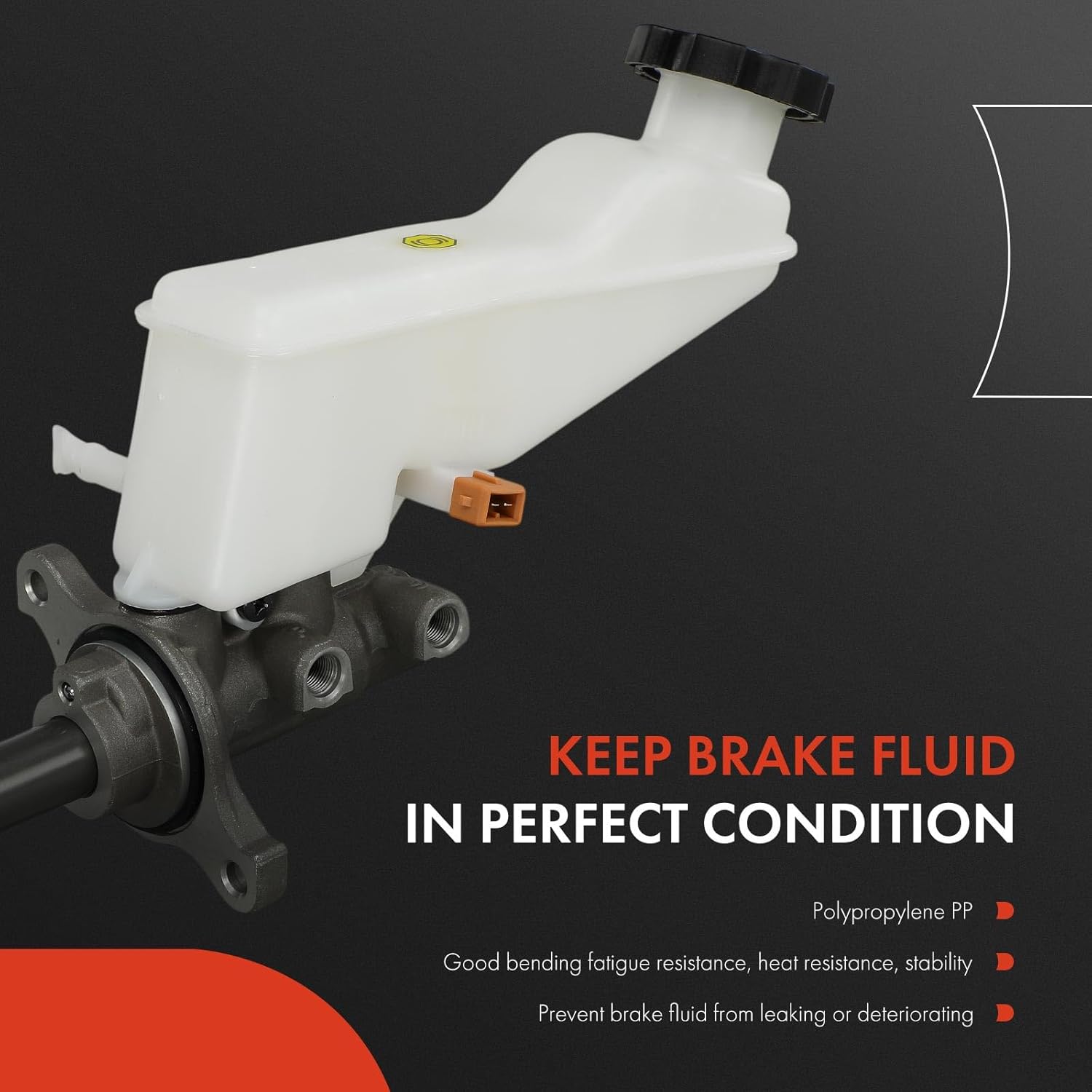 A-Premium Brake Master Cylinder with Reservoir and Sensor Compatible with Hyundai Vehicles - Elantra 2017 2018 2019