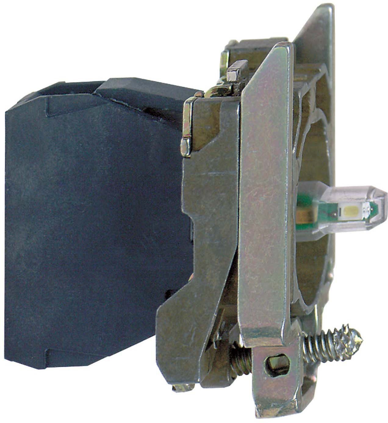 Schneider Electric ZB4BVG6 Body 110-120V, Blue Light Block With Body/Fixing Collar Integral Led 110.120V