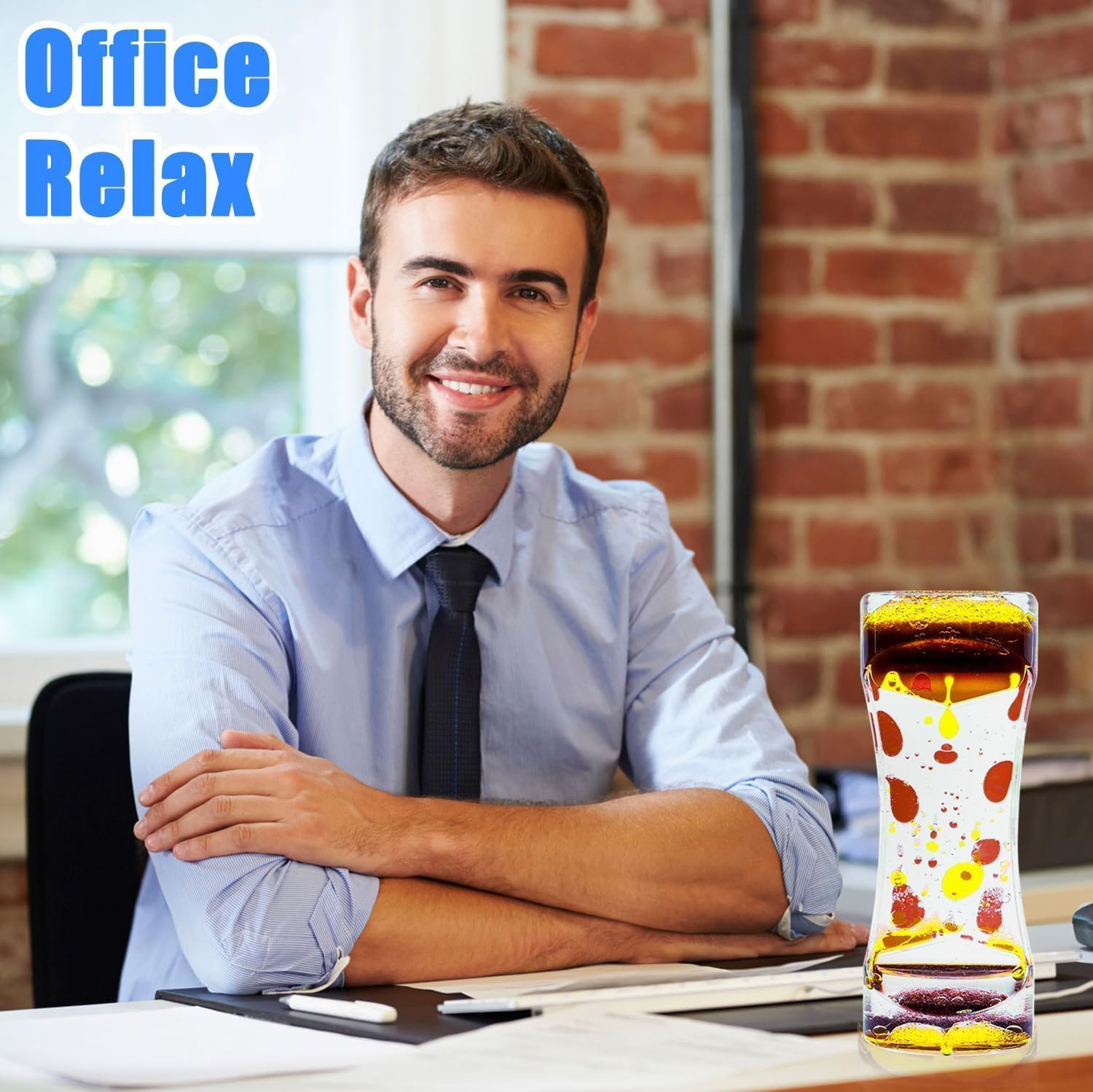 6 Pcs Liquid Motion Bubbler Sensory Toys, Liquid Timer AnxietyCalming Toys for Kids Adults, Party Favors, Classroom Prizes Easter Birthday Gift for Kids - Image 2