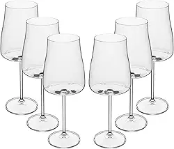 WOLFF - Conjunto 6 Taças de Cristal Ecológico Alex 600ml para Vinho