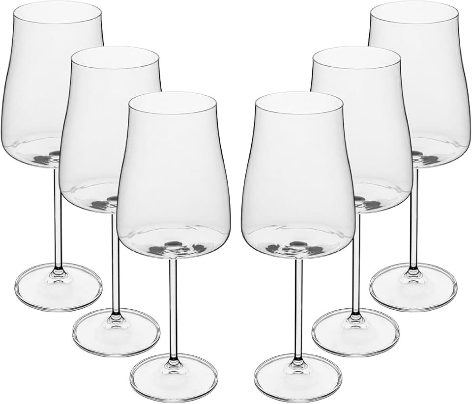 WOLFF - Conjunto 6 Taças de Cristal Ecológico Alex 600ml para Vinho