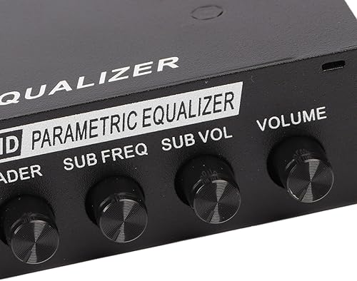 Miniatura 6 de Fydun Ecualizadores de amplificador de coche,Ecualizador gráfico de audio para coche,Ecualizador de audio de coche ajustable 5 bandas sintonización