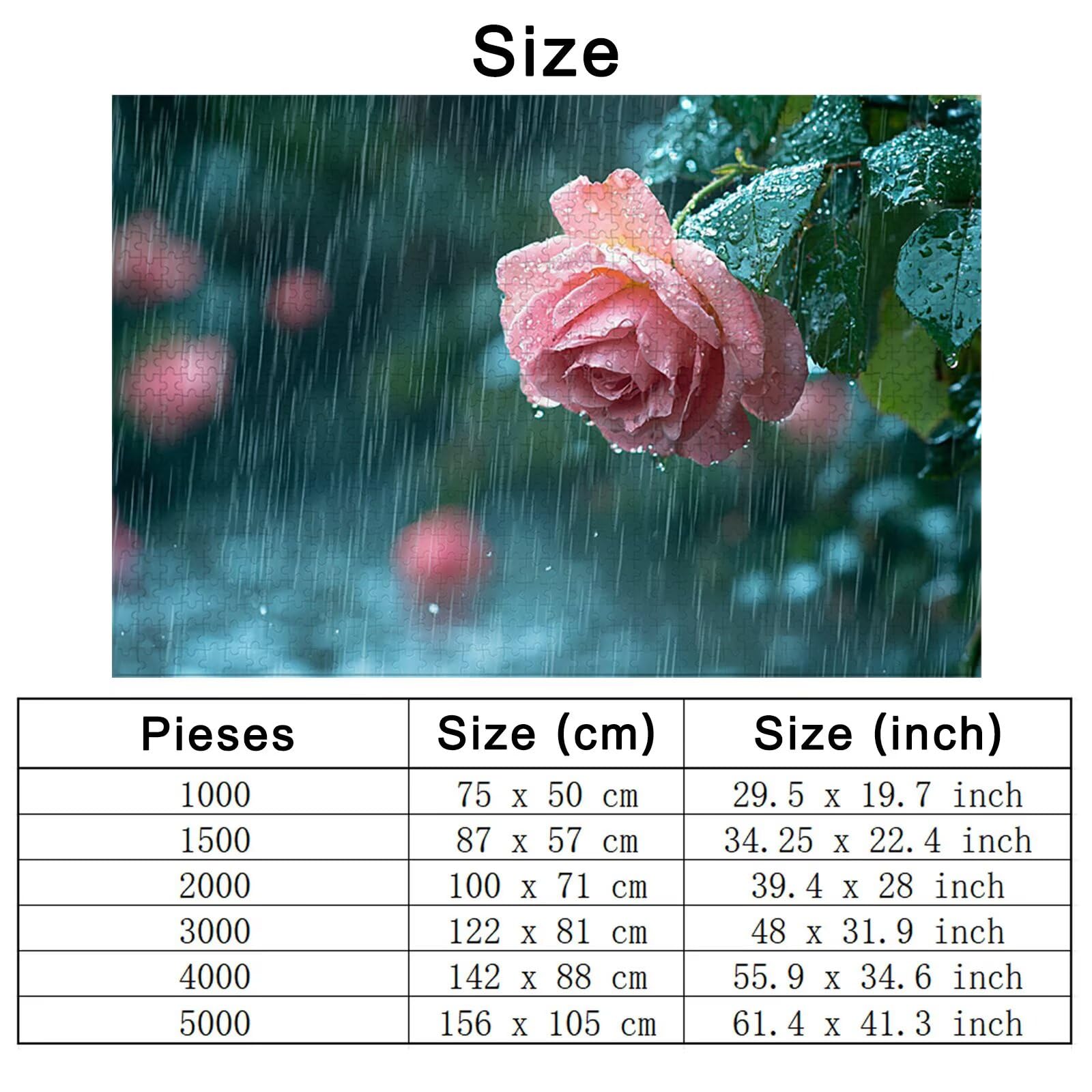 Puzzle 2000 sztuk kwiatów, różowe drewniane puzzle dla dorosłych, puzzle z wykwintnym opakowaniem, rodzinne gry edukacyjne, puzzle do dekoracji wnętrz, pomysł na prezent dla kobiet, prezent dla