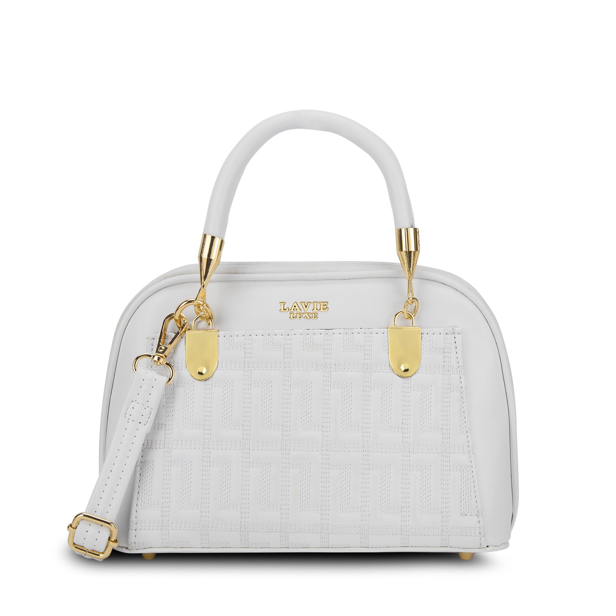 Women's Plumas Monogram Print Dome Satchel Bag for Women | Satchel Handbag for Work | Ladies purse | Stylish Shoulder Bag | Gift For Ladies-image-24