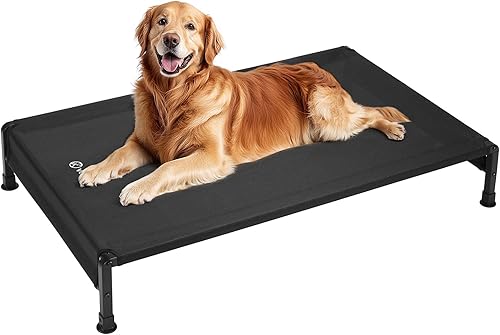 Miniatura 1 de Veehoo CWC2433 - Cama fresca para perros al aire libre, cama elevada para mascotas con malla Teslin lavable y transpirable, pies de silicona