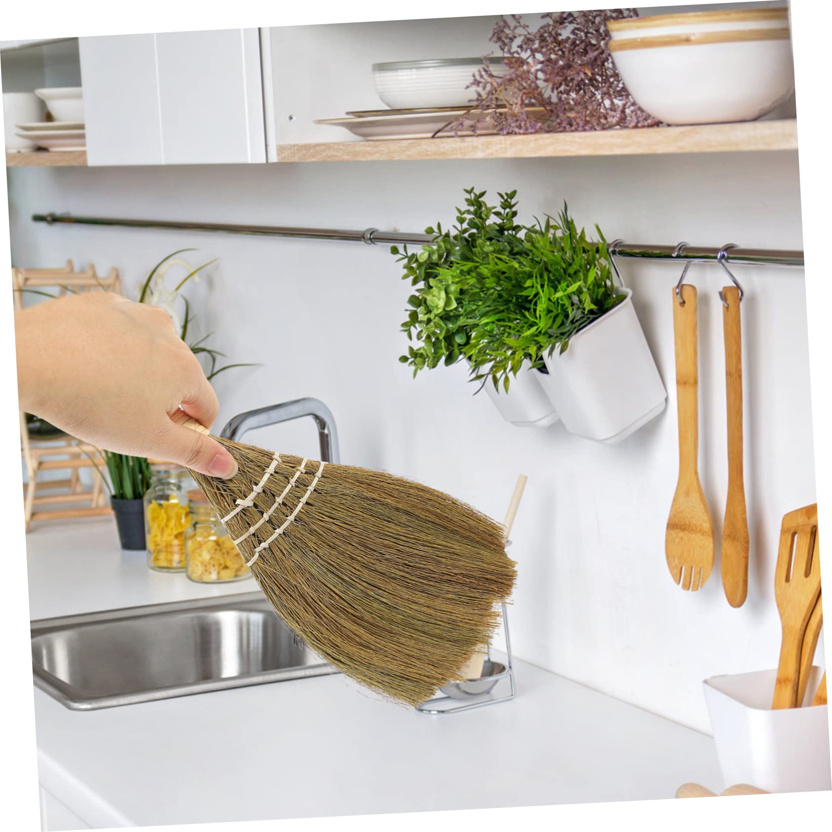 Healeved 6stücke Klein Besen Handfeger Mit Kurzem Stiel Zur Gründlichen Staubentfernung Schreibtischen Küche Platzsparend Und Praktisch Für Zuhause Und Büro