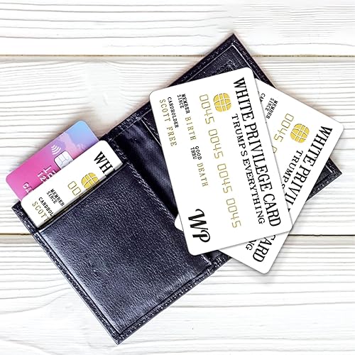 Miniatura 4 de JEHUPA 5 tarjetas de crédito falsas, tarjetas de visita 3D de PVC blanco, tarjetas de presentación de tarjetas de regalo de cumpleaños para hombres