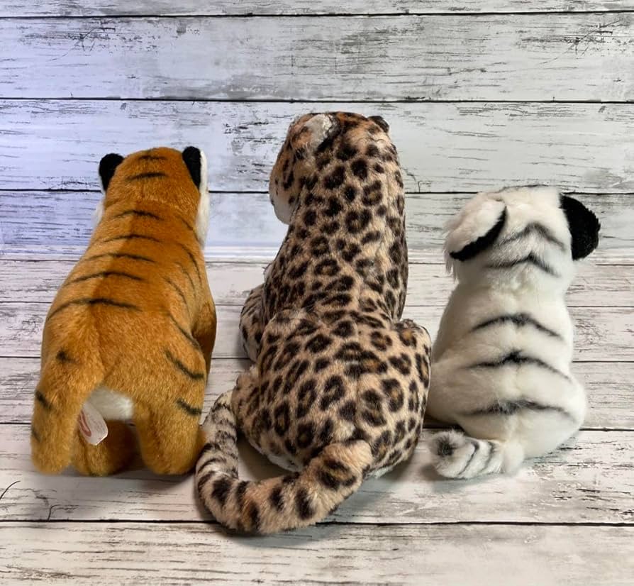 トラとヒョウのぬいぐるみ3体セット トラとヒョウのぬいぐるみ3体セット