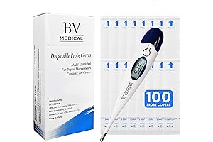 Digital Thermometer Rigid Tip 10 Seconds With Probe Covers