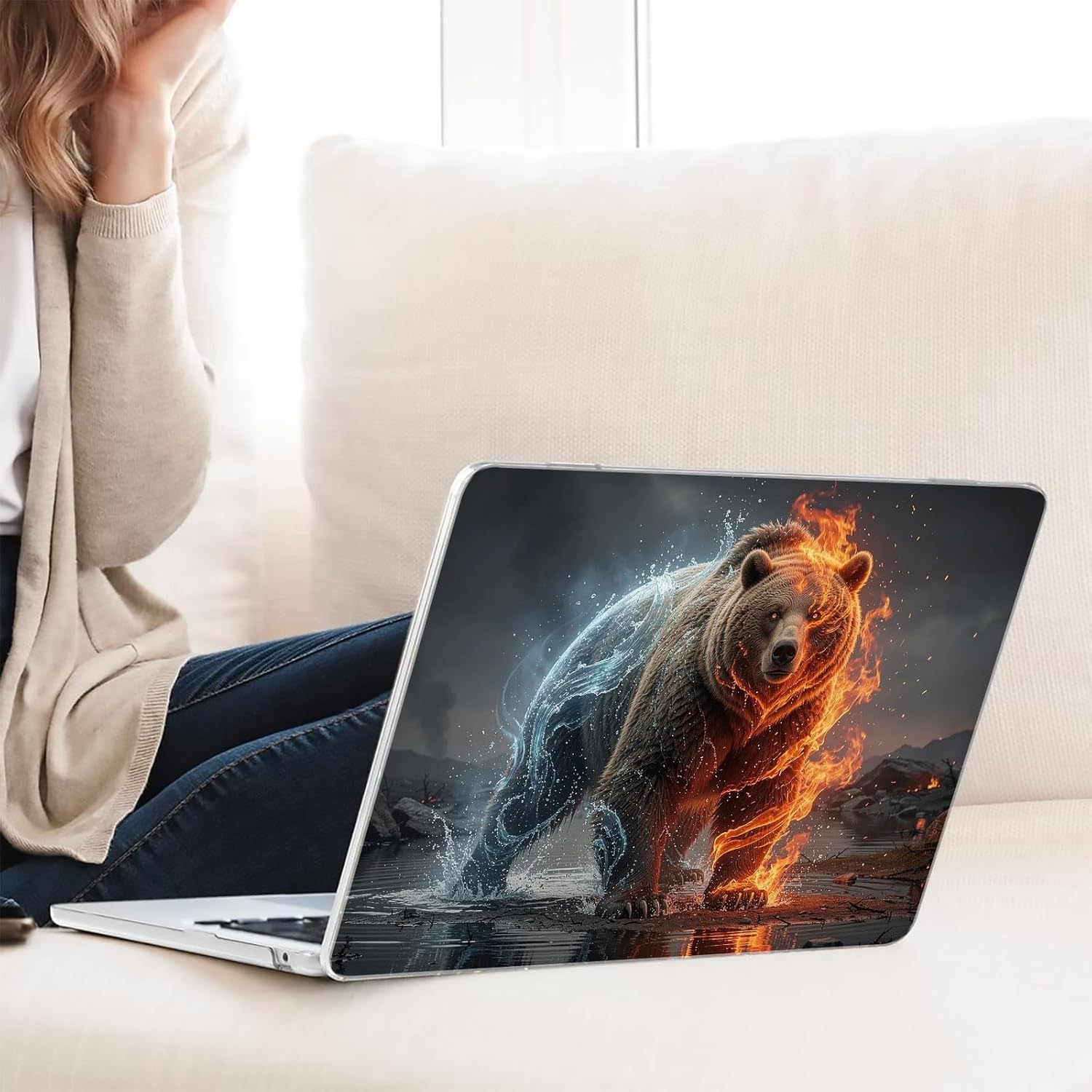 Compatible with MacBook Neo 13-inch, Hard Shell Case with Keyboard Cover and Screen Protector (A3404 A18 Pro chip, 2026 Release) - Grizzly MC22450