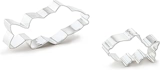 Bakerpan Stainless Steel Fish Cookie Cutter Shapes - Set of 2