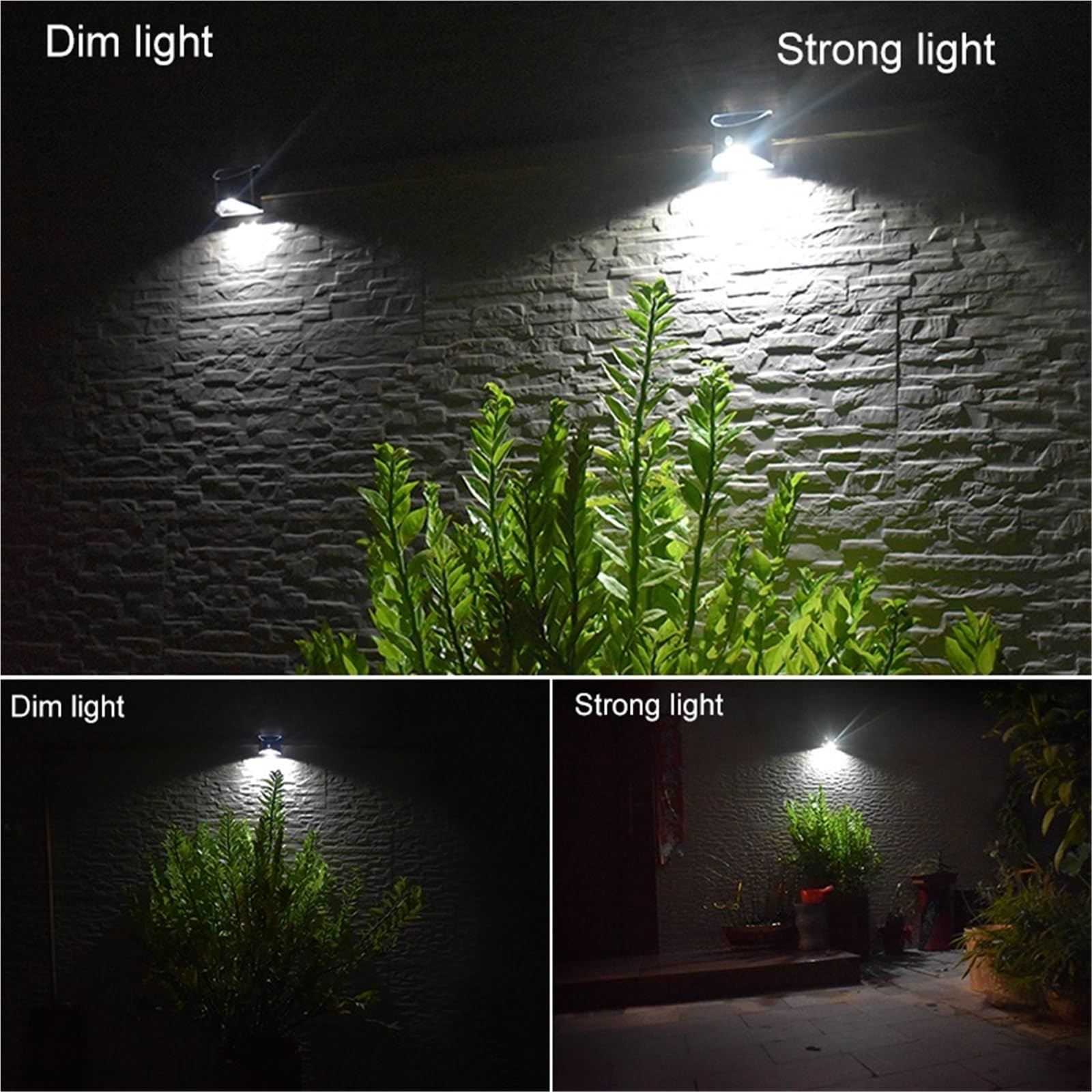 Lampa solarna LED, czujnik ruchu PIR, wodoodporne, zewnętrzne lampy ścienne, powłoka ze stali nierdzewnej, oświetlenie do ogrodu, użytku domowego (4 szt., styl 2)