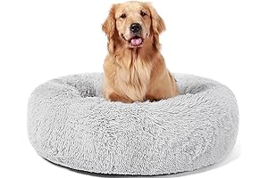 Hachikitty Dog Bed - Large Donut Cuddler for Calming and Cozy Rest