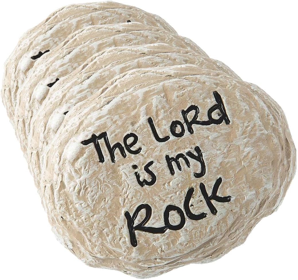 Fun Express The Lord is My Rock Worry Stones (Set 12) Religious Gifts (Pack of 4)