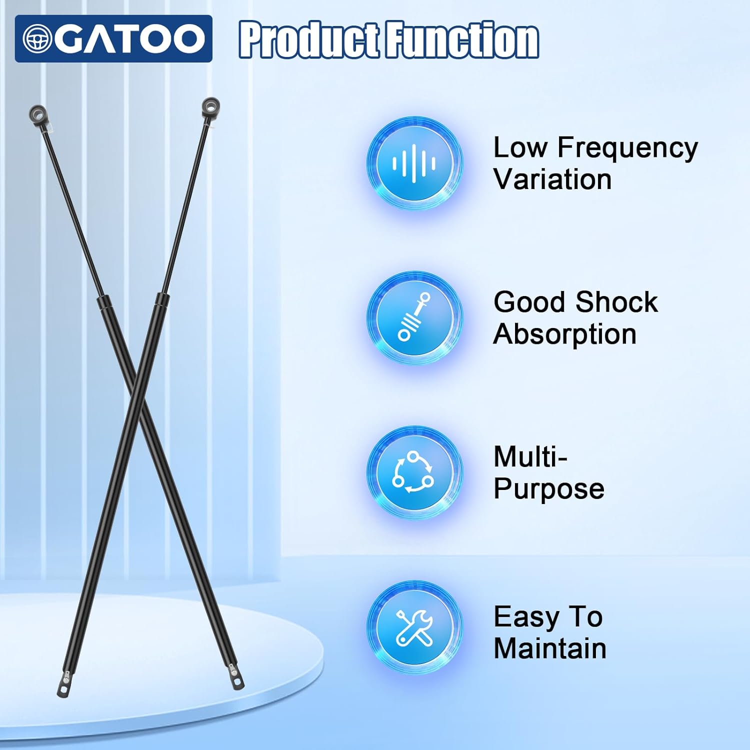 Rear Liftgate Hatch Lift Supports Struts Shocks Gas Spring Compatible with Chevy Camaro Pontiac Firebird 1982 1983 1984 1985 1986 1987 1988 1989 1990 1991 1992, Replace 4900 SG130001 8195287 10264
