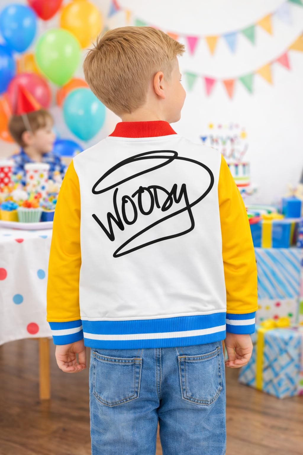 Disney Toy Story Giacca Varsity per Bambini Buzz Lightyear o Woody, Giubbotto Baseball Unisex per Bambini, 18 Mesi–6 Anni