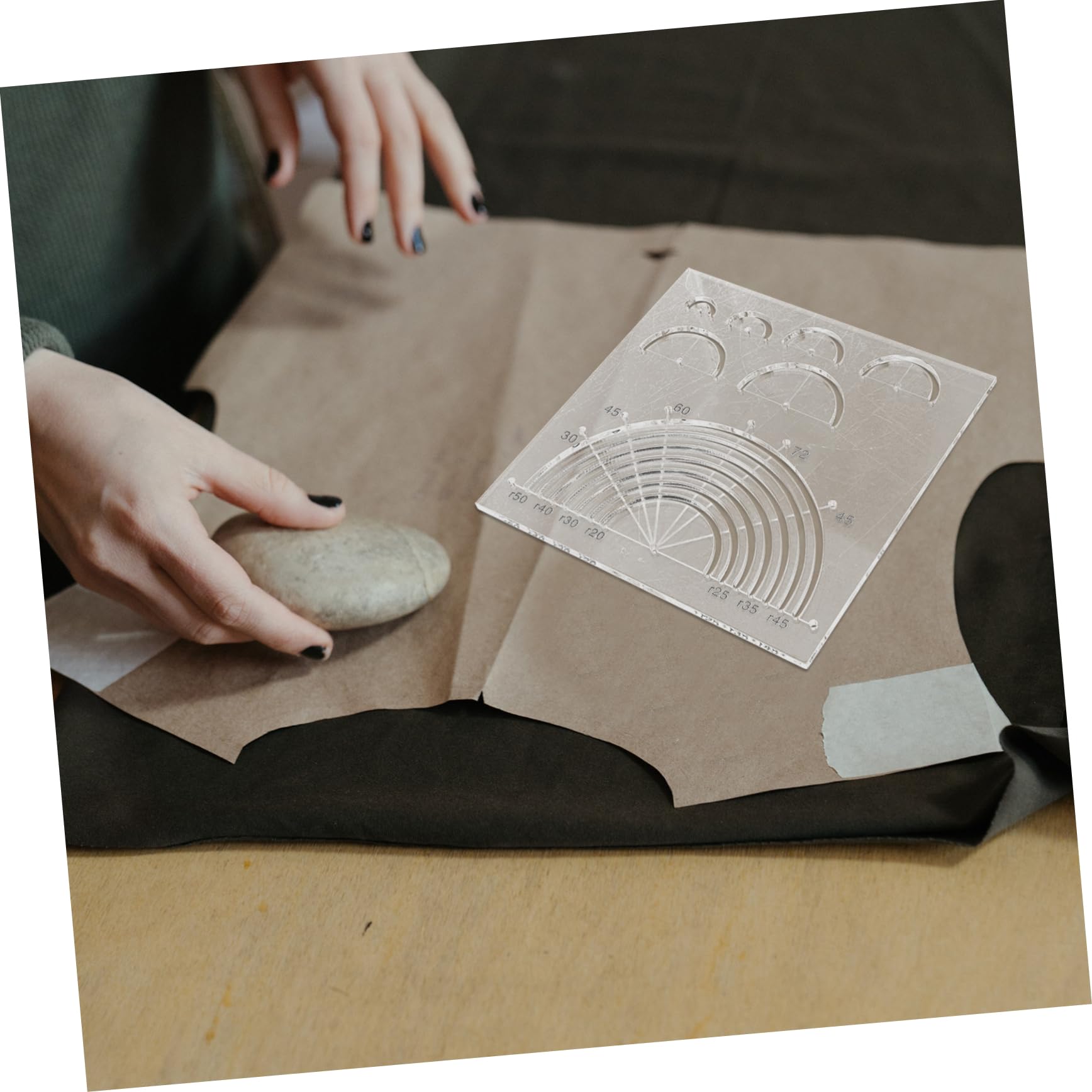 4pezzi Per Quilting Acrilico Design Righello Per Patchwork Template Per e Artigianali Per Misurazioni e Tagli Precisi