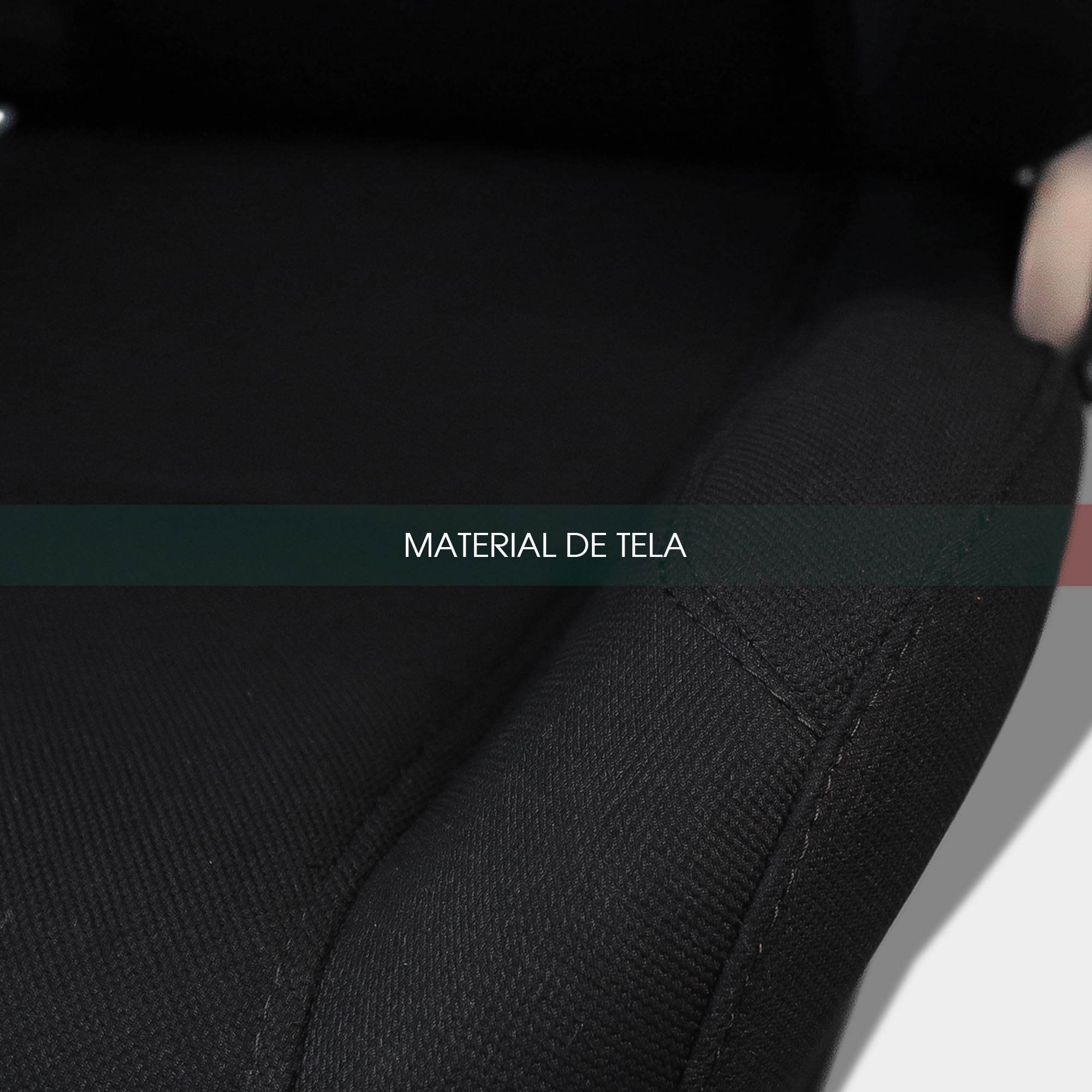M MODAUTO Asiento Deportivo Coche,Semibaquet Ajustable,de Tela,Adaptable para Coches,Ríeles incluidos,Conductor y Pasajero,para Coche y Simulador de Conducción,Modelo M-N100L,Negro Logo