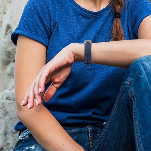 Miniatura 7 de Paquete de 3 correas Fitbit Luxe compatibles con Fitbit Luxe para mujeres y hombres, correa de repuesto de silicona suave para Fitbit LuxeLuxe