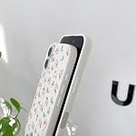 QLTYPRI for iPhone 16 Case, Cute Pink Floral Flower Pattern Aesthetic Phone Case, Raised Camera Protection Soft Slim TPU Shockproof Protective Phone Cover for Girls Women - Pink