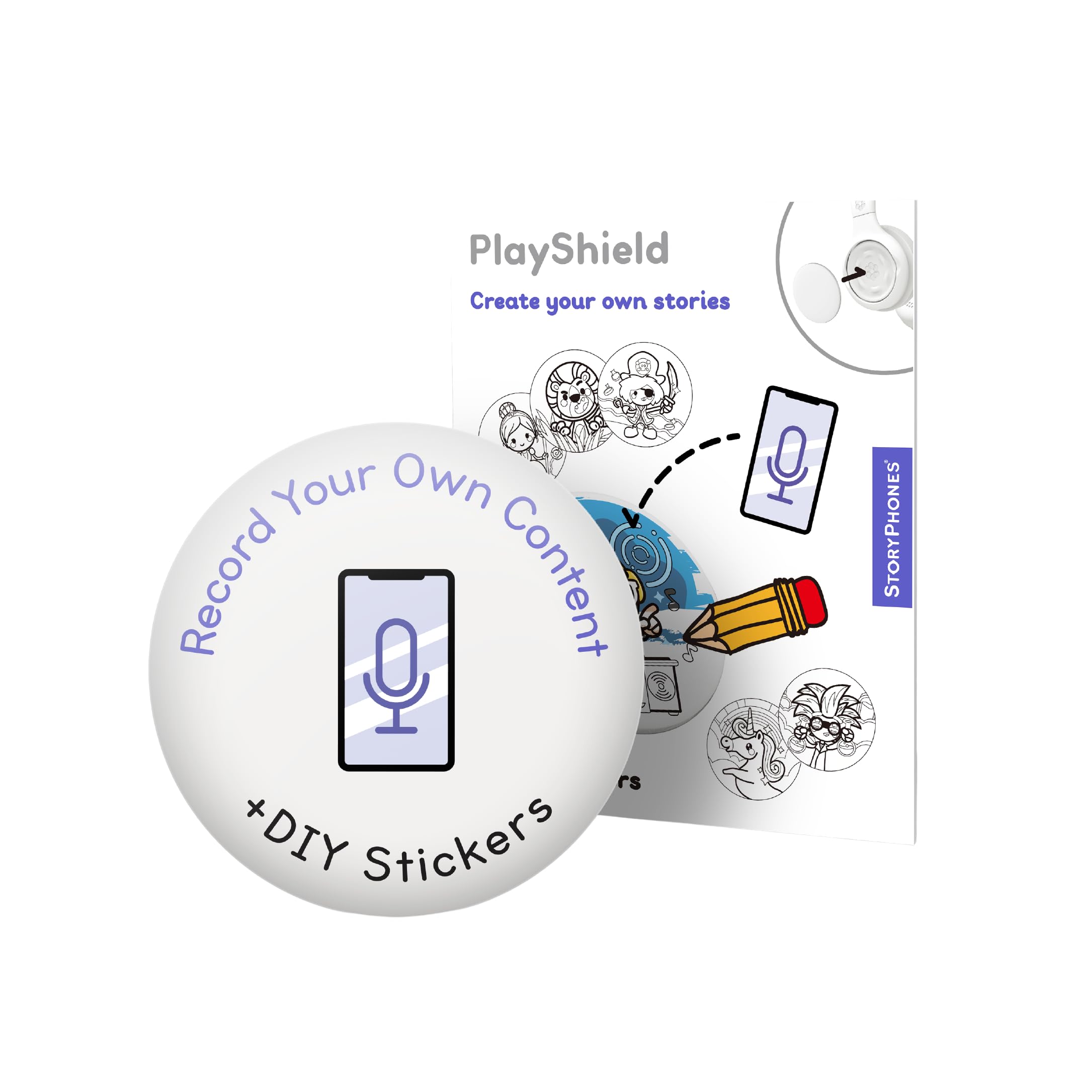 PlayShield Blank Audio Disk, Create and Record Up to 120 Minutes of Screen-Free Music, Stories and More