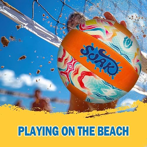 Miniatura 6 de SOAK Balón de voleibol de playa suave, brilla por la noche, pelota de voleibol impermeable para interiores y exteriores para adultos, adolescentes y