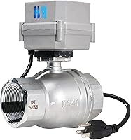 Vista 13 de 1/2" 3/4" 1" 110-230VAC Válvula de Bola Eléctrica Motorizada Normalmente Cerrada/Abierta CF8/Acero Inoxidable 304 Con Enchufe de EE. UU.