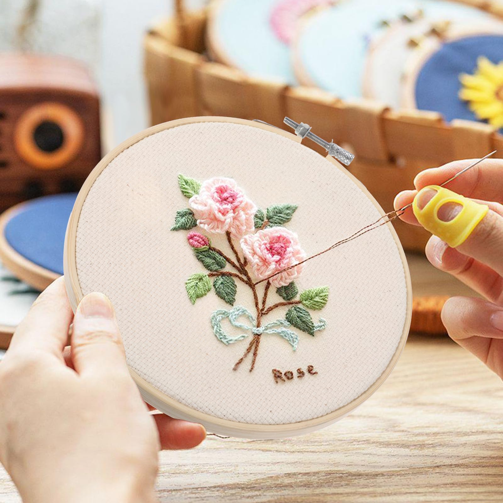 JIYIN 3 PCS Embroidery Hoops - Image 3