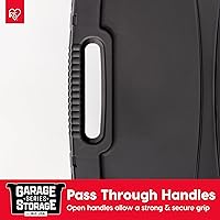 Vista 5 de IRIS USA Contenedores de almacenamiento resistentes de 20 galones con asas de fácil agarre, paquete de 4 - Contenedores grandes con tapas, cubas