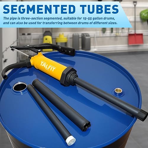 Miniatura 7 de Bomba de barril de acción de palanca, bomba de tambor de 55 galones, para combustibles, productos químicos, líquidos corrosivos, líquidos a base de