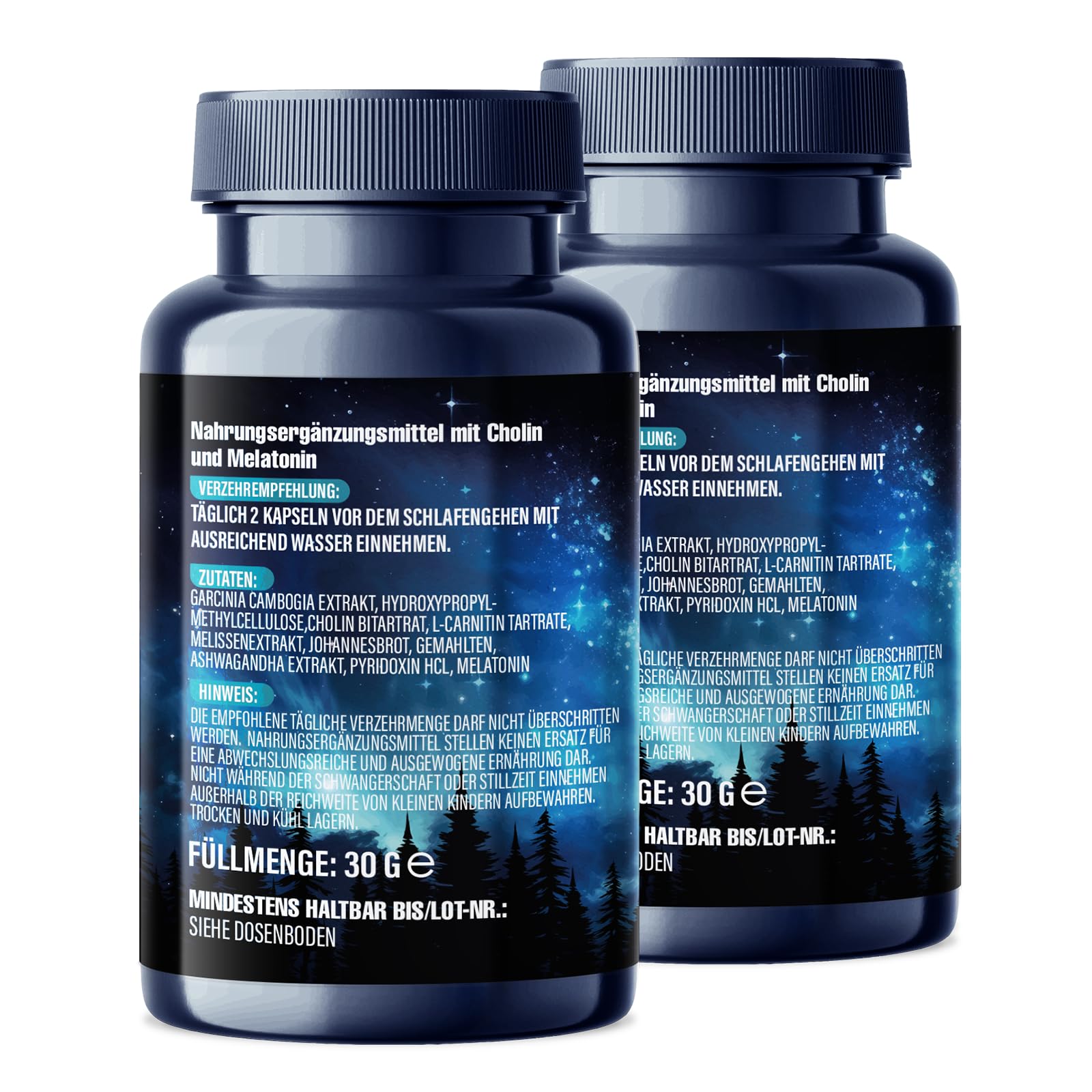 NEU: KETO BURN® Night Mode Kapseln 2er Packung mit 0,5 mg Melatonin & Cholin, Stoffwechsel Rezeptur extrem - schnell & endlich - verbesserte Formel für die Nacht, für Frauen + Männer