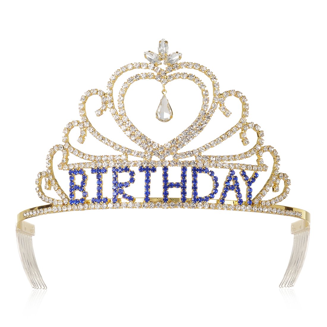 DcZeRong Women Birthday Tiaras and Crowns Gold Queen's