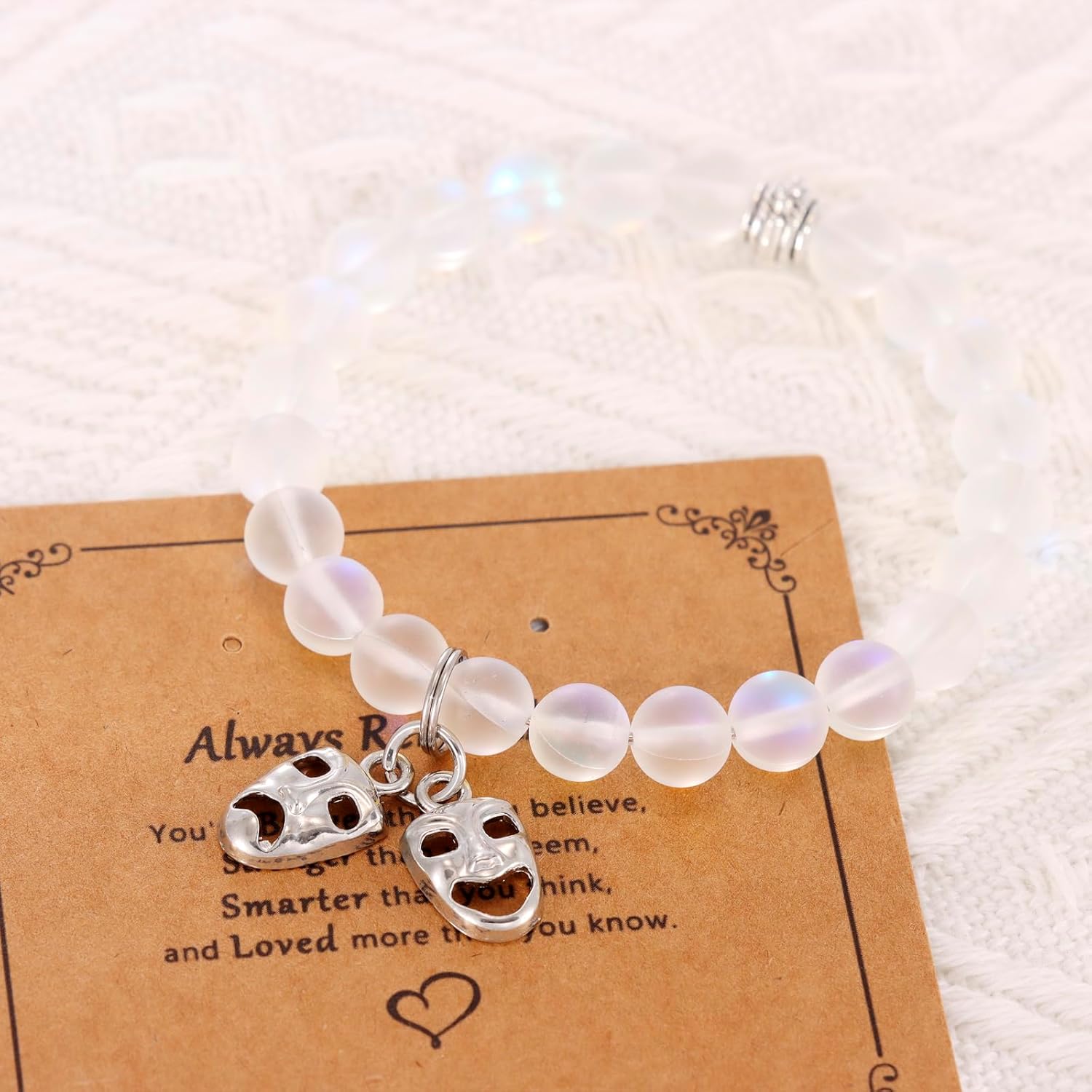 HUTIMY Theatre Gift Bracelet for Women Teen Actress Comedy and Tragedy Masks Actor Theatre Merch Drama Bracelet - Image 2