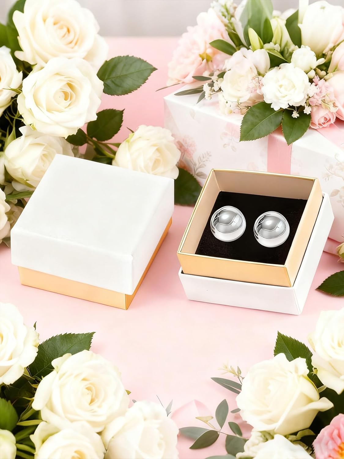 Half Ball Dome Stud Earrings for Women Hypoallergenic Nickel Free High Polished Lightweight Round Button Post Studs Minimalist Simple Fashion Birthday Party Jewelry Gifts - Image 7