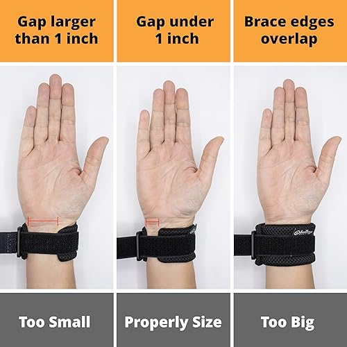 Miniatura 8 de BULLSEYE - Muñequera con anillo de silicona – Estabilizador para esguince de muñeca del lado cubital – desgarros TFCC, inestabilidad DRUJ, dolor