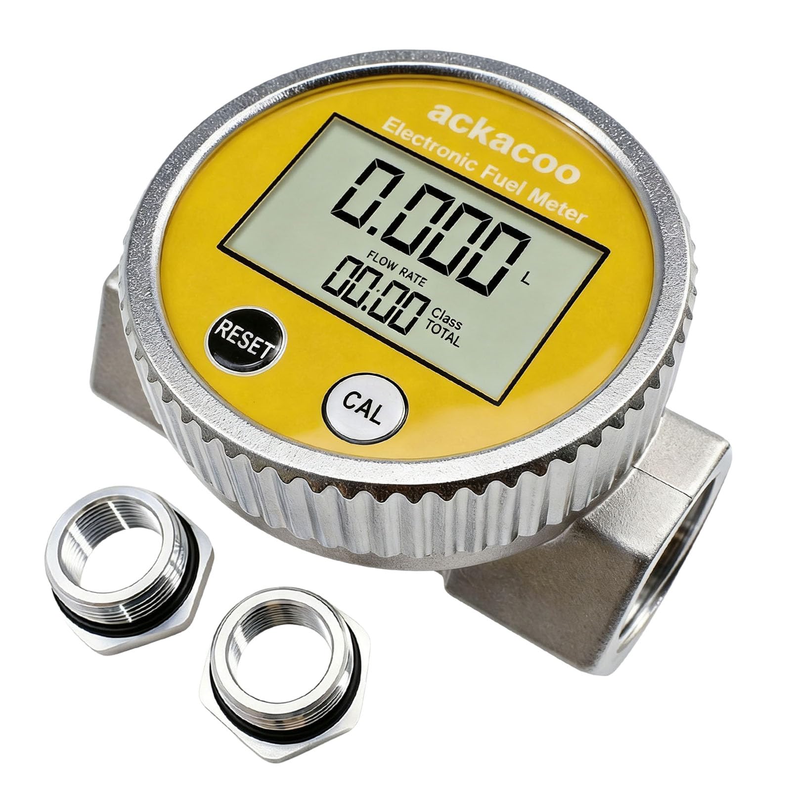 Electronic Fuel Water Meter, 1 Inch NPT Digital Turbine Flow Meter with Display, ±1% Accuracy, Waterproof EMI Protection, 2.4-26.4 GPM (9-100 LPM) for Gasoline/Diesel/Water/Kerosene-image-33