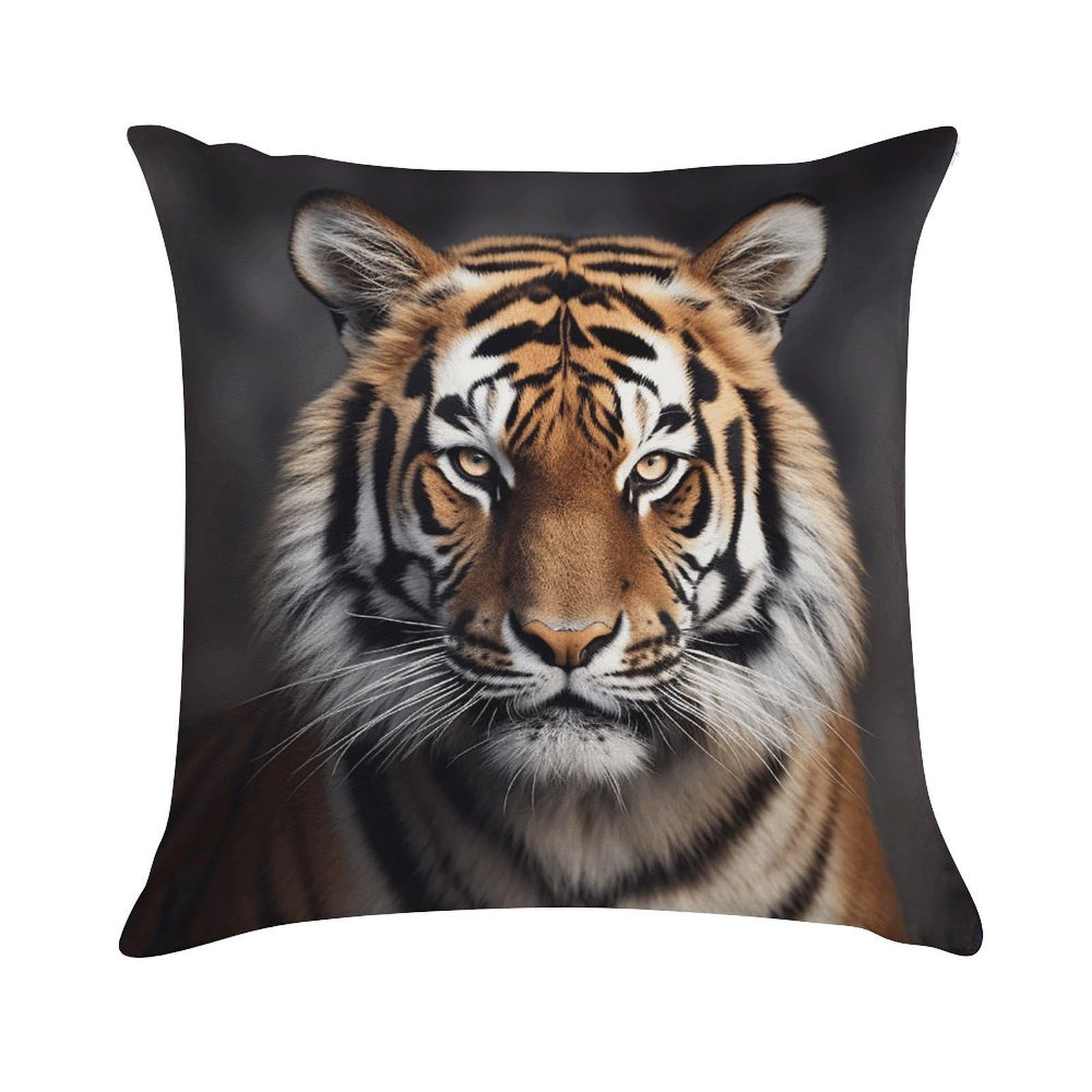 VstaDank Tiger Throw Pillow Cover Square Lumbar Throw Pillow Case Soft Decorative Cushion Cases Short Plush Pillowcase with Zipper Luxury Cozy Pillows Shams for All Seasons