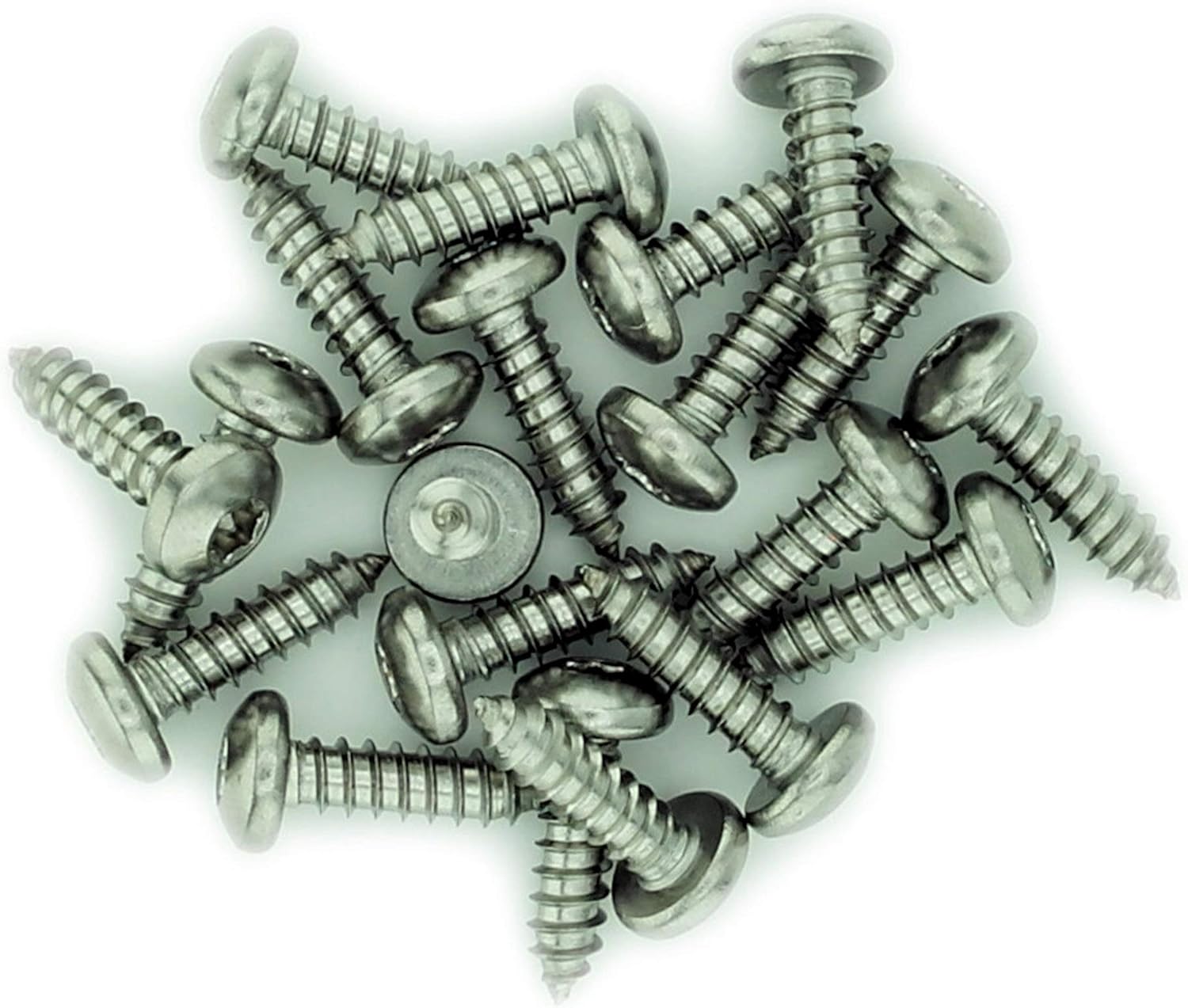 No.2 x 0.875 (2.2mm x 22mm) TX Pan Self-Tapping Screw - Stainless Steel (A2) (Pack of 20), 2.2x22 - A2 (20)