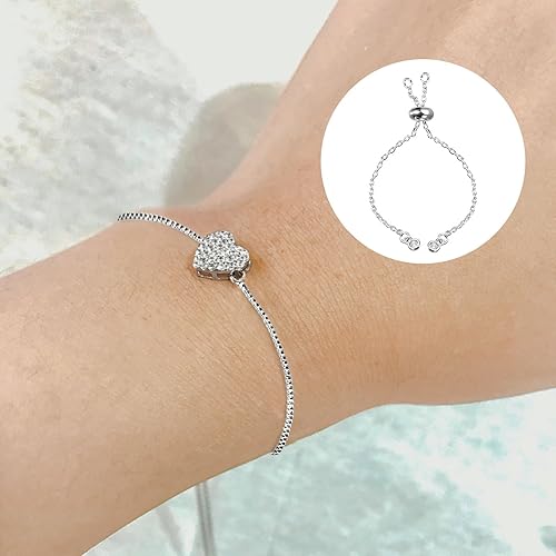 Miniatura 5 de uxcell Pulseras deslizantes ajustables, 10 unidades de cadenas de conexión extensor O Link con extremos de diamantes de imitación para hacer joyas