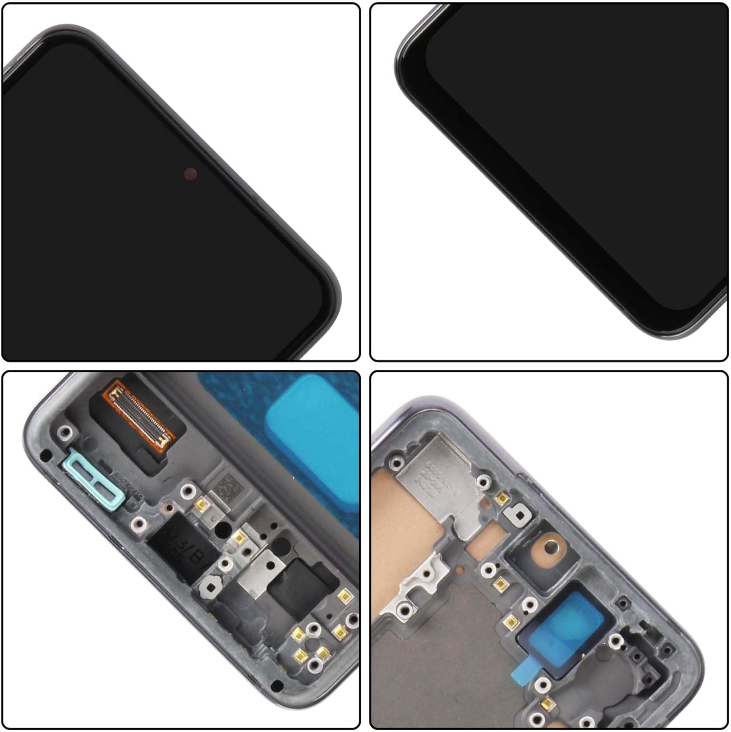 INCELL Screen Replacement for Samsung Galaxy S21 4G / 5G G990 G991 SM-G991 SM-G991B SM-G991U SM-G991W LCD Display Touch Screen Digitizer Assembly Kit(Black with Frame,No Fingerprint Function)