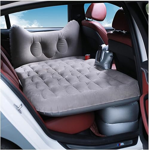 Colchón de aire para cama de camión, colchón de aire para coche, cama inflable, maletero de coche, almohadilla de dormir trasera, inflador, almohada