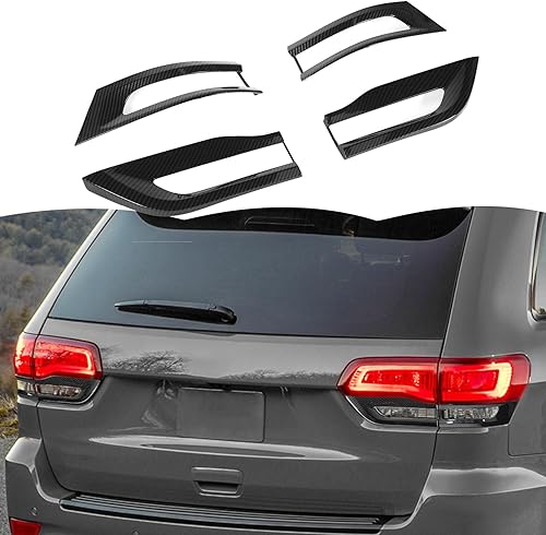 Miniatura 8 de RT-TCZ Cubierta de lámpara trasera, marco de guardia, biseles de decoración, accesorios exteriores compatibles con Jeep Grand Cherokee 2014-2020,