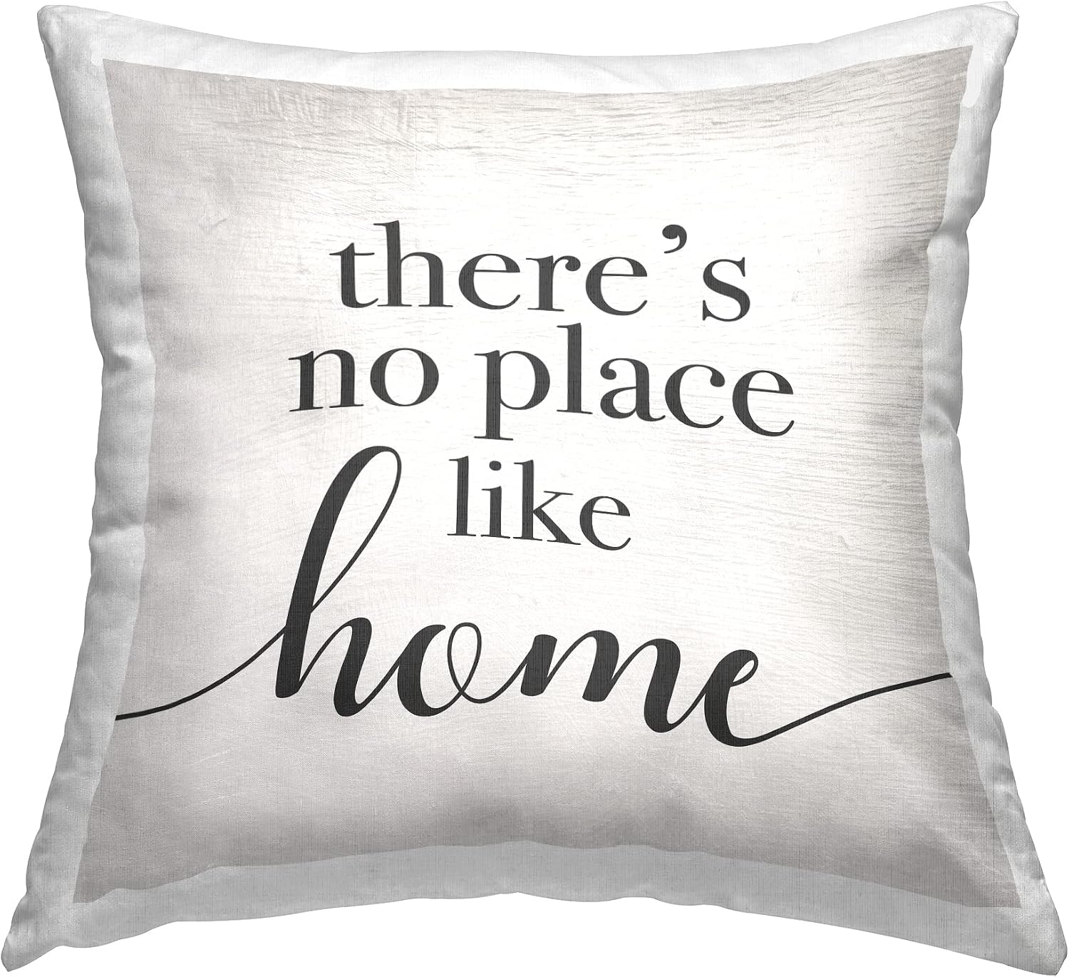 Stupell Industries No Place Like Home Phrase Rustic Farmhouse Pattern Design by Daphne Polselli