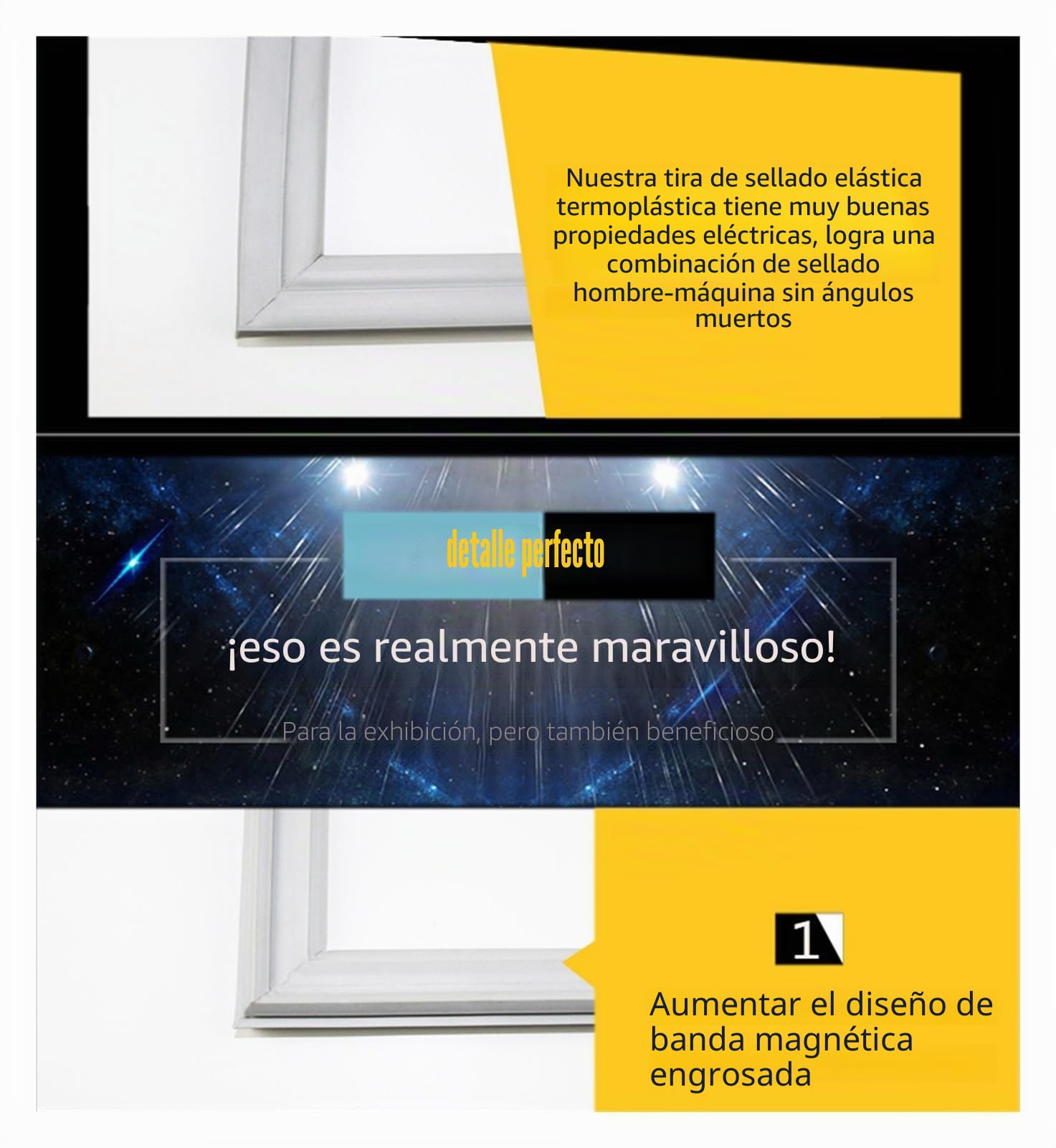Kit De Sello De Puerta De Refrigerador Resistente Al Frío (1-11 M) - Junta De Goma Impermeable For Todos Los Modelos De Congeladores(3m)
