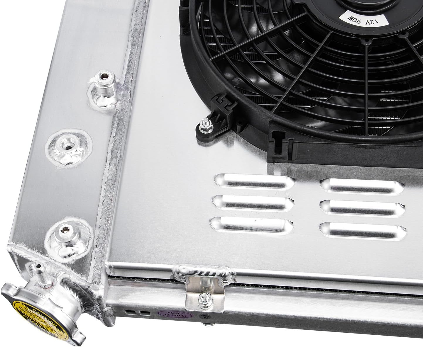 3 Row Radiator Shroud Fan for 1968-1973 Chevy Chevelle, 1973-1980 Chevy GMC C/K Blazer Jimmy, 71-90 Chevy Caprice More Cars Trucks 28" Wide Core